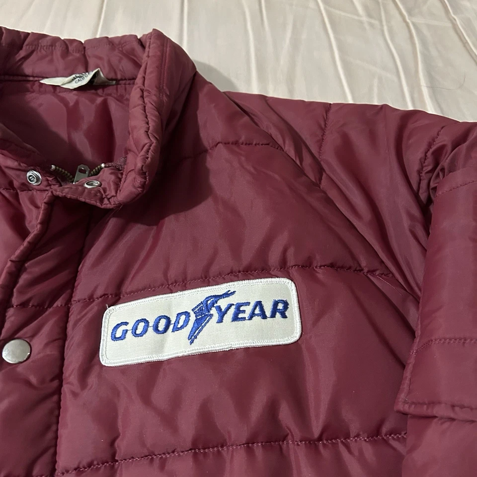 Chaqueta acolchada Goodyear vintage años 80 talla grande Foto 2 de 4