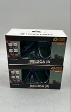 Masque de plongée bleu Hawaii Divers Beluga JR junior taille 12+ lot de 2