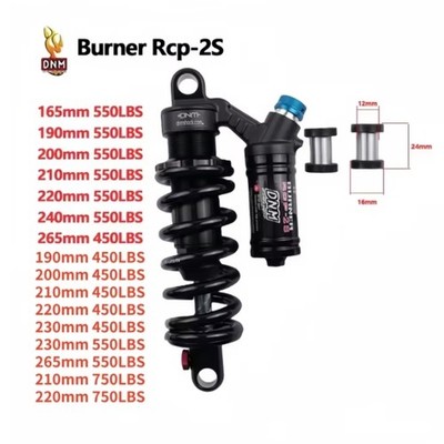 New Dnm Burner Rcp2S MTB Downhill DH Rear Shock 190mm 200m 220mm 240mm 265mm