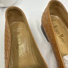 Gravati Neiman Marcus Camel Ostrich Leather Loafers Women’s 10.5 Italy — photo 2
