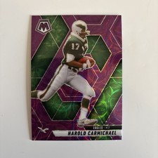 2025 Panini Mosaic Fotball harold carmichael Scope Purple Prizm