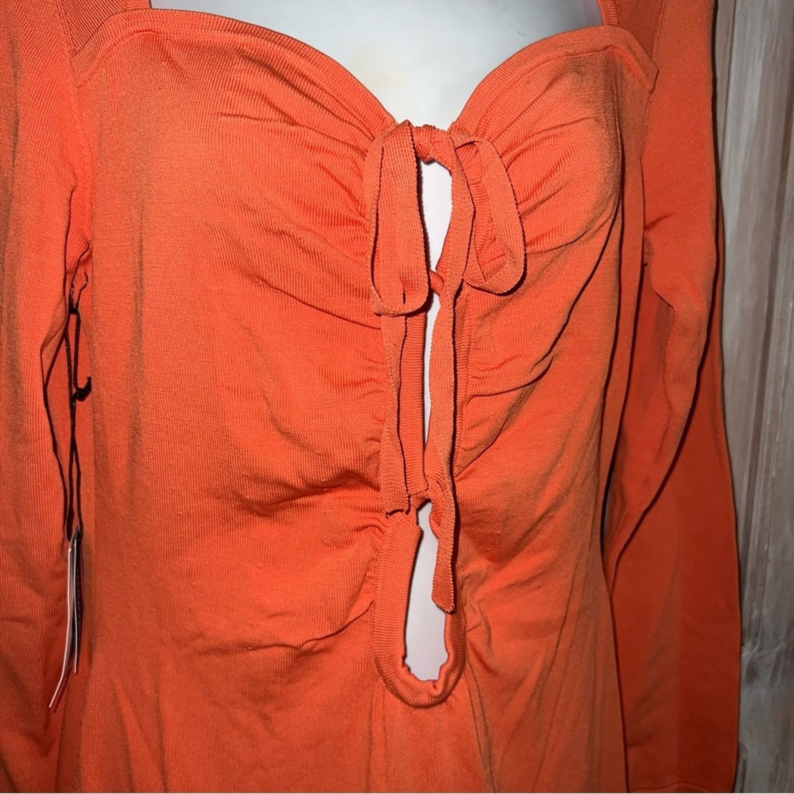 Anthropologie Callahan Mango Front Tie Dress NEW Women’s Medium thumbnail 10