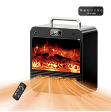 3-in-1 Electric Fireplace Heater 750/1500W Sp...