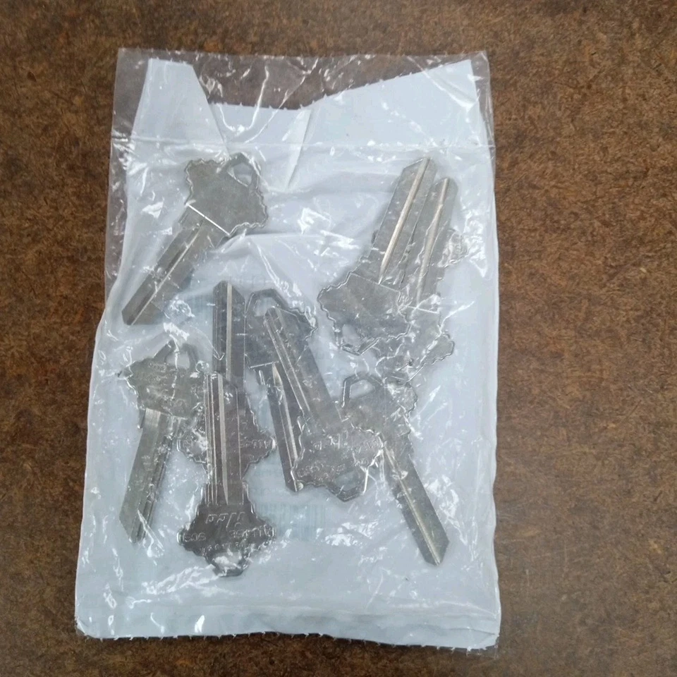 10 Pack Of Kaba Ilco A1145e-Sc9 Key Blank,Brass,Type Sc9,6 Pin - Image 2 of 3