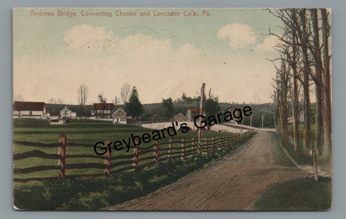 Postal Andrews Bridge COLERAIN TWP Chester Lancaster County Pennsylvania