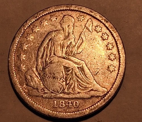 1840 Seated Liberty Dime Silver Coin – VF Detail – Cleaned – 90% Silver #853