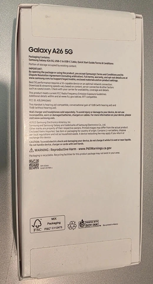 🔥 NEW Samsung Galaxy A26 5G A266U1 (2025) 128GB Black 📱 Factory Unlocked USA - Image 2 of 4