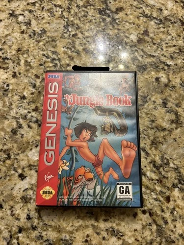 The Jungle Book (Sega Genesis, 1995) Complete In Box CIB Vintage Game