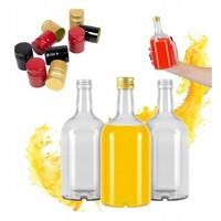 5X Glasflasche Blanka 0,5L Elegant FüR LiköR Wein Saft 0,5L + Verschluss