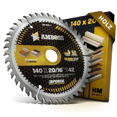 AMBOSS WERKZEUGE HM Kreissägeblatt 140x20 16 Z42 Wechselzahn für Akku Holz - Feinschnitt. AMBOSS