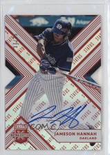 2018 Panini Elite Extra Edition Status Red Die-Cut 17/75 Jameson Hannah Auto s3g