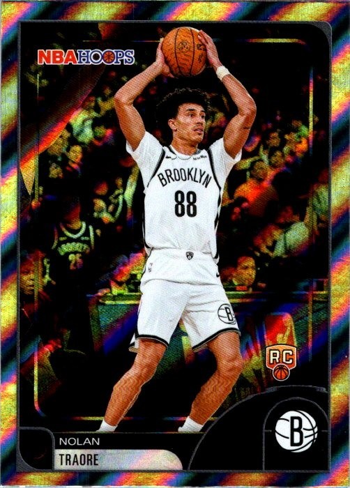 Nolan Traore 2025-26 NBA Hoops Rainbow Rookie Card #133 - Nets