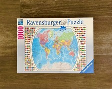 Ravensburger 1000 Piece BRAND NEW World Nation Map Puzzle. Factory Sealed.