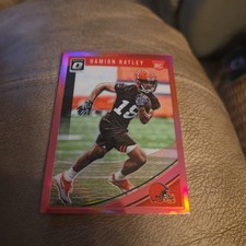 2018 Panini Optic Pink Prizm Rookie Damion Ratley #113. SP. Browns 