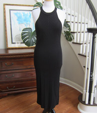 INC INTERNATIONAL CONCEPTS Ribbed-Knit Halter Bodycon Dress Black Size XXL New!