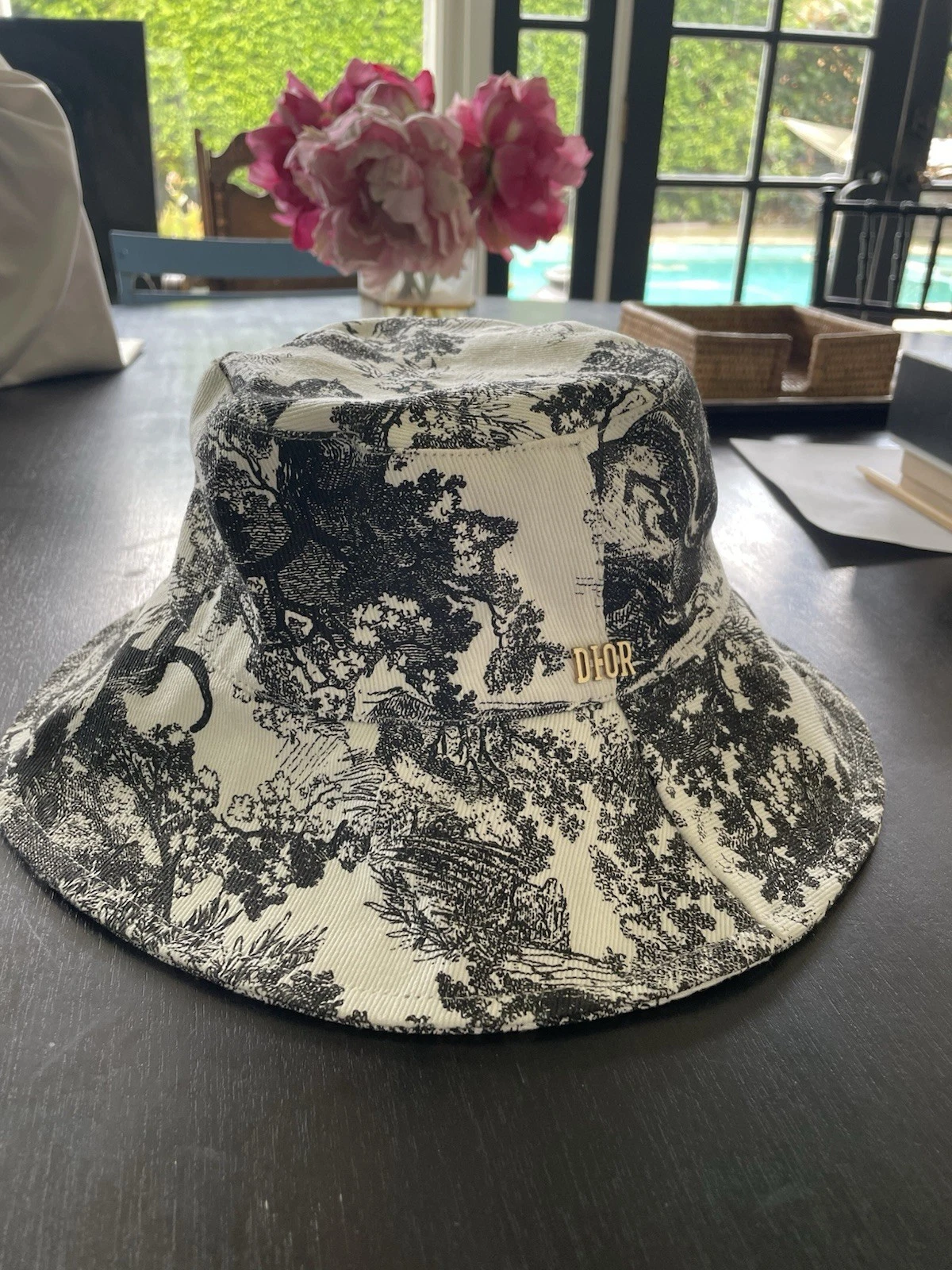 Chapeau seau toile Dior