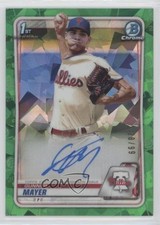 2020 Bowman Chrome Prospect Green Atomic Refractor 28/99 Gunner Mayer Auto 0c6