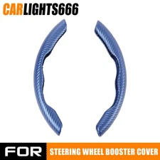 Universal Fit For 15" Car Steering Wheel Cover Anti-Slip Blue Auto Accessories