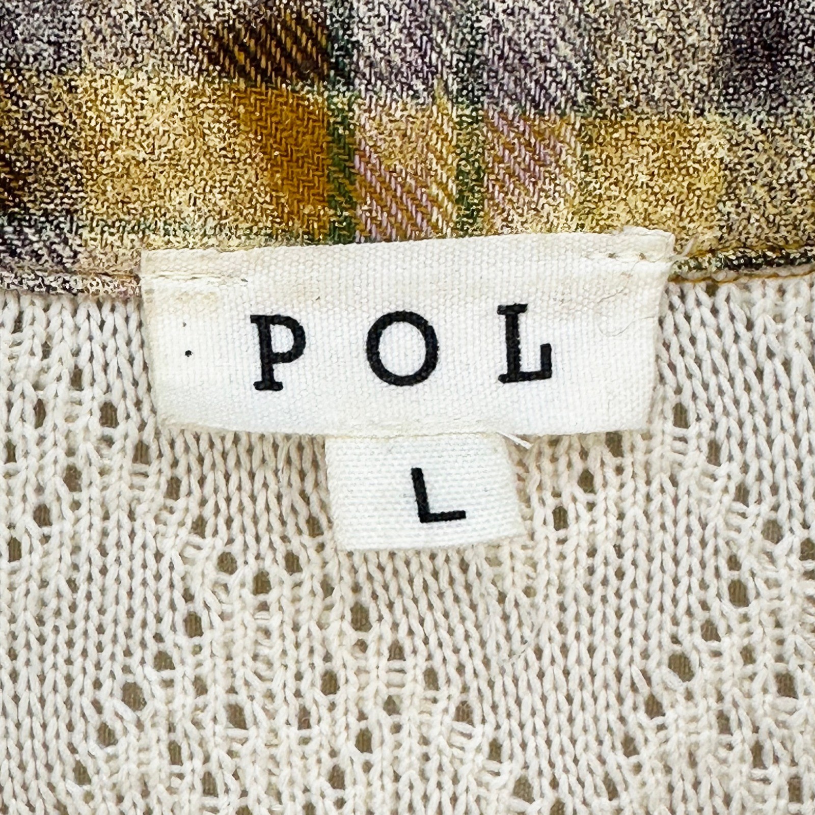 POL Mixed Patchwork Studded Pocket Button Up Shir… - image 5