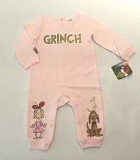 The Grinch Baby Girl Romper 18 Months Christmas Jumpsuit Cute New