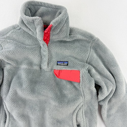 PATAGONIA Re-Tool Snap T Fleece Pullover Size S Womens Gray/Pink 25442 - Picture 4 of 8