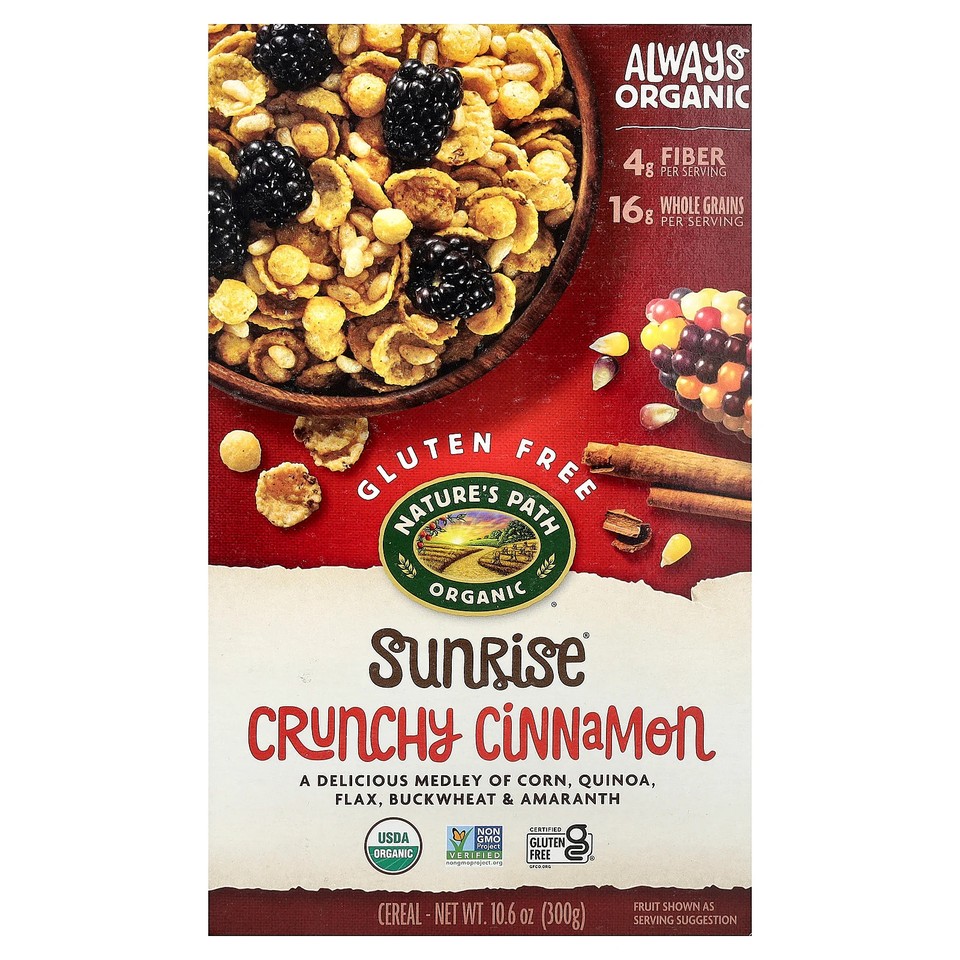 Organic Sunrise® Cereal, Crunchy Cinnamon, 10.6 oz (300 g)