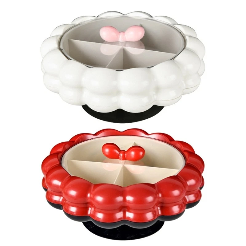 Space Saving Household Dry Goods Serving Tray Storage Box With Divider Sections