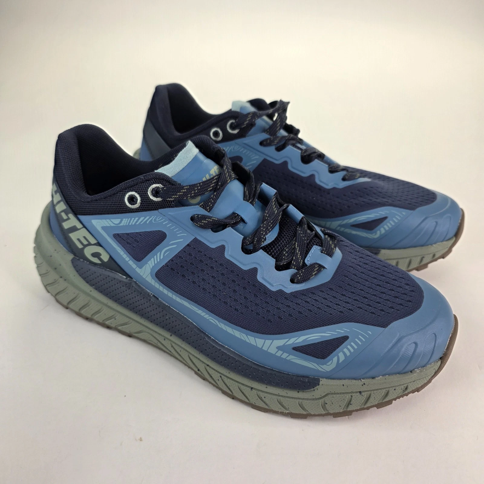 Hi Tec Men's Catalina Trail Running, Hiking, Fastpacking Shoes Blue 9.5