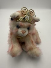 Aurora Catapillers Amoura pink jeweled Cat stuffed kitten Missing Crown Gem