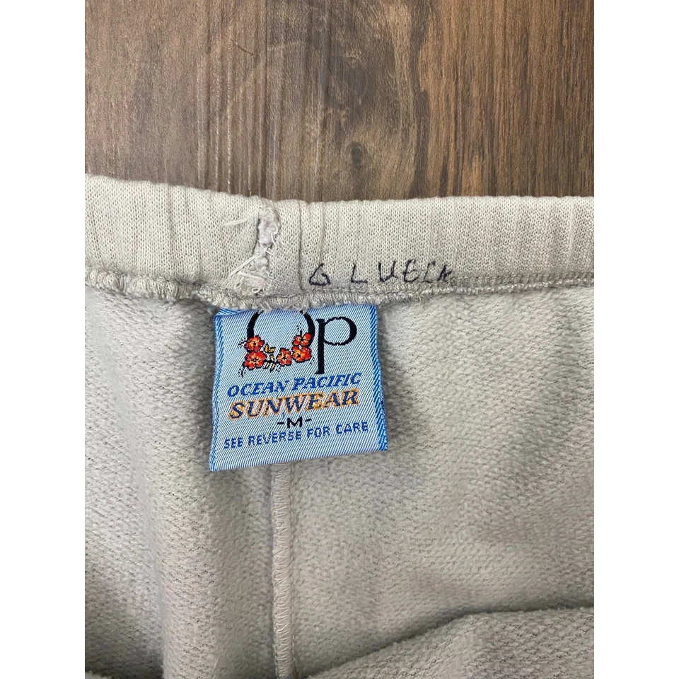 Pantalones de chándal de algodón polar Ocean Pacific OP para hombre de colección, M Foto 4 de 4