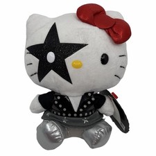 TY Beanie Baby Hello Kitty 6” Plush KISS Paul Stanley Band Stuffed Toy