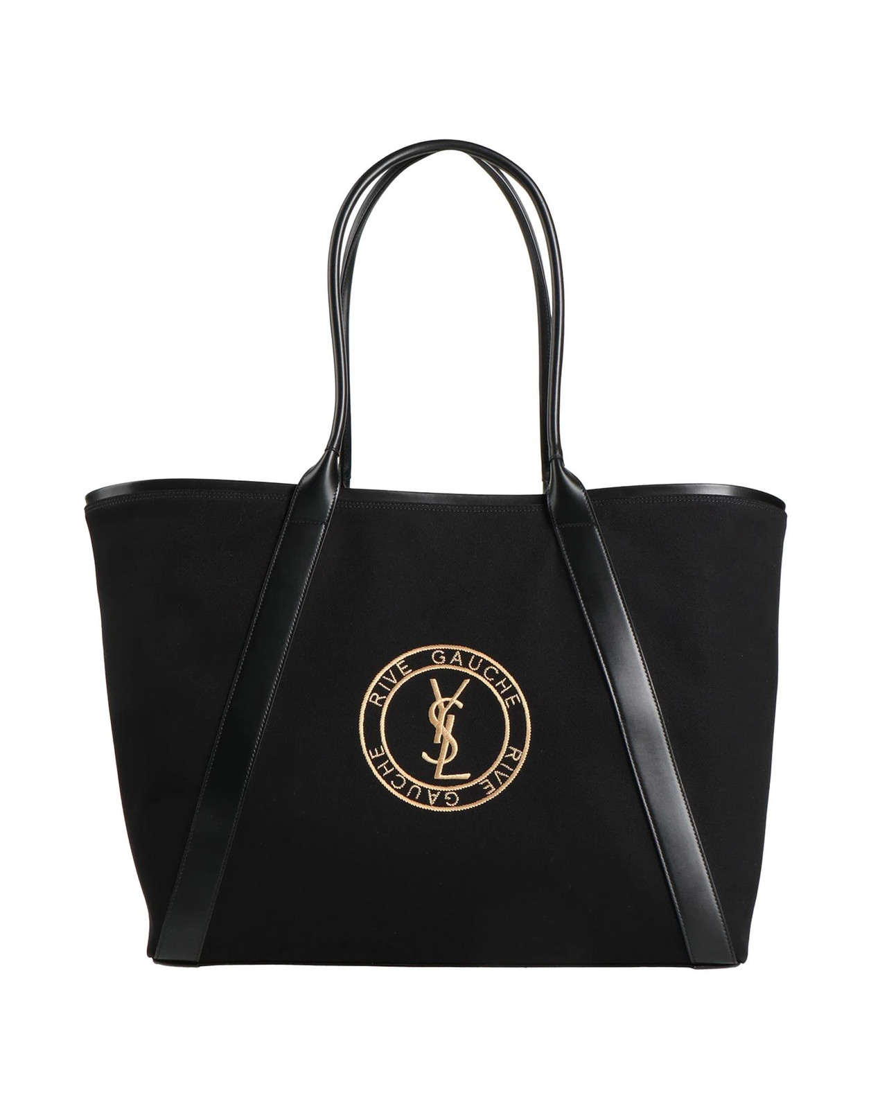 Saint Laurent - Women - Cotton twill Shopper bag - Black 384590₽