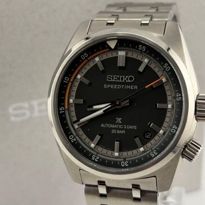 Seiko SBDC217 Uhr 38 mm Zifferblatt Prospex Speedtimer authentische Box & Stä...