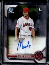 2022 Bowman Mason Albright Chrome Auto Autograph 1st Prospect #CPA-MA Angels