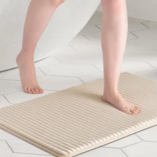 Ultra Soft Charcoal Infused Memory Foam Bath Mat 20 x 32, Bath Rugs for Bathr...