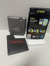 #625 Nintendo NES Golf 3 screw 1985 Black Box CIB