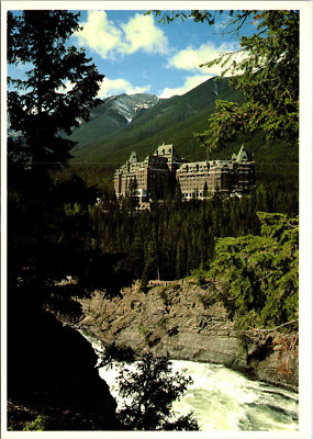 6x4" Postcard Canada Alberta Banff Springs Hotel Elegant Living in ...