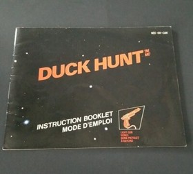 DUCK HUNT NINTENDO NES GAME WITH MANUAL / SLEEVE / TESTED