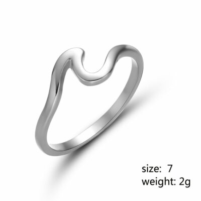 925 Silver Love Heart Feather Knuckle Ring Open Zircon Ring Women Adjustable
