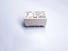V23042-A2003-B201 Siemens Polarized PCB Relay D2 12VDC DPDT 2A 8-Pin