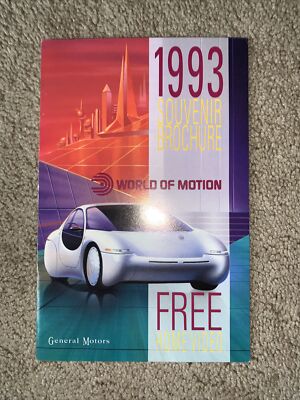 Walt Disney World Epcot Center World of Motion 1993 Souvenir Brochure ...