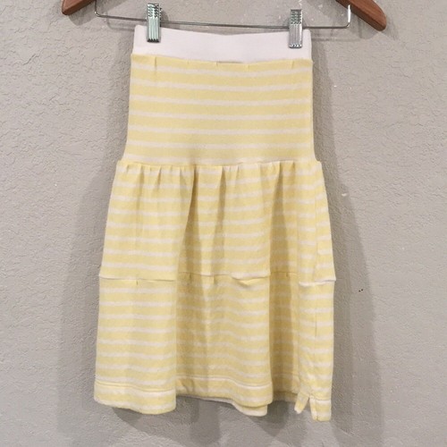 Skirt Girl 4 100% Cotton Yellow Sweater Tiered Maxi Skirt Heavy Mom & Pop's Kids - Picture 5 of 9