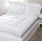 LUXURY NATURAL DUCK FEATHER WITH 15% WARM DOWN MATTRESS TOPPER BED ENHANCER PAD