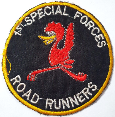 US Army Vietnam Special Forces SF MAC V SOG 1st S F Road Runners Patch Badge