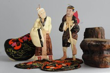 Lovely set of Chinese/Japanese dolls Li Tieh Kuai & Chang Kuo Lao Antique