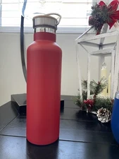 Vacuum Flask Coffee Bottle Thermo Stainless Steel  25oz  Red New