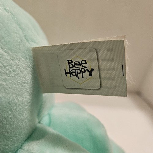 Peluche Kelly Toy Bee Happy 2019 Polpo Sorridente Baby Sonaglio Verde Come Nuovo - Foto 7 di 10