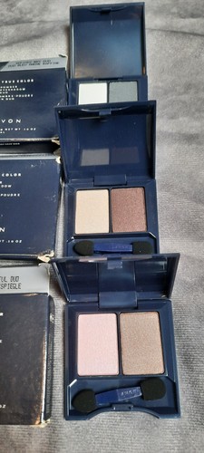 LOT of 3 Avon Classic Neutral Duo True Color Powder Eyeshadow NOS 0.10 oz New - Picture 2 of 5