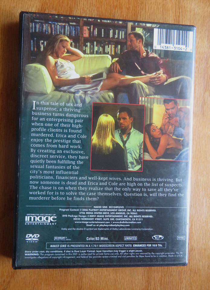 Naked Sins DVD Julie Meadows, Nicole Oring | eBay