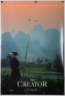 The Creator - original DS movie poster 27x40 D/S 2023 Advance Sci-Fi Washington